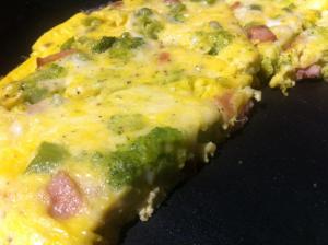 Frittata Cheesy Ham and Broccoli