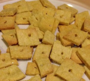 cheeseless crackers